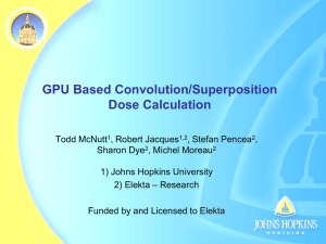 GPU Based Convolution/Superposition Dose Calculation