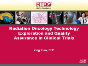 Radiation Oncology Technology Exploration and Quality Assurance in Clinical Trials