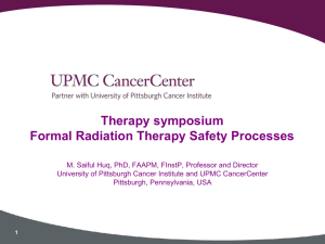 Therapy symposium Formal Radiation Therapy Safety Processes