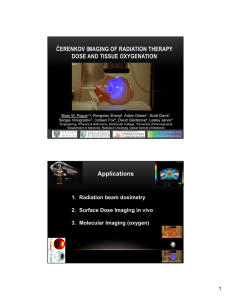 ČERENKOV IMAGING OF RADIATION THERAPY DOSE AND TISSUE OXYGENATION