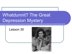 Whatdunnit? The Great Depression Mystery Lesson 30