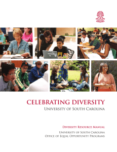 Celebrating Diversity University of South Carolina Diversity resource Manual