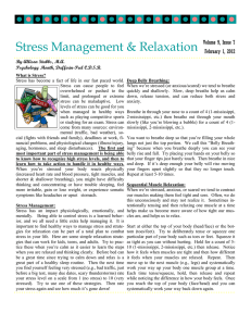 Stress Management &amp; Relaxation