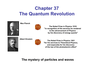 Chapter 37 The Quantum Revolution