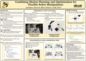 Combining Motion Planning and Optimization for Flexible Robot Manipulation Model Learning