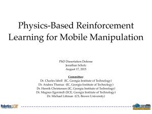 Physics-Based Reinforcement Learning for Mobile Manipulation