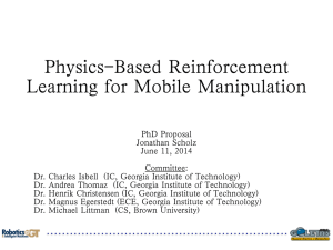 Physics-Based Reinforcement Learning for Mobile Manipulation