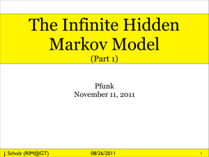 The Infinite Hidden Markov Model (Part 1) Pfunk