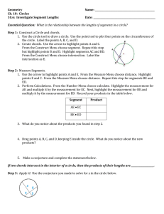 Geometry  Name: __________________________________________________ Ch. 10:  Circles