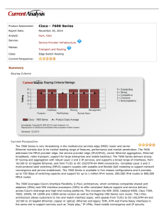 Cisco - 7600 Series