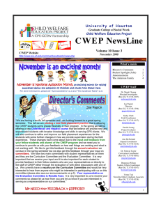 CWEP NewsLine Volume 10 Issue 3