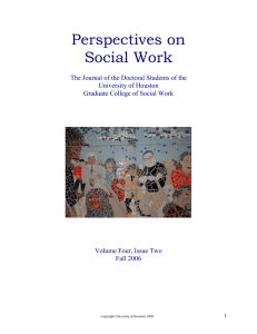 Perspectives on Social Work