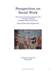 Perspectives on Social Work