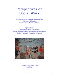 Perspectives on Social Work