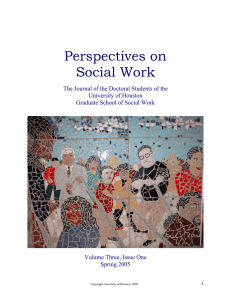 Perspectives on Social Work