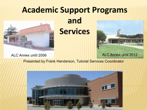 Academic Support Programs and Services