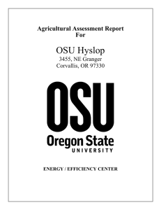 OSU Hyslop Agricultural Assessment Report For 3455, NE Granger