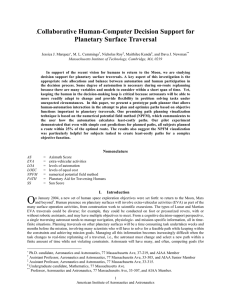 Collaborative Human-Computer Decision Support for Planetary Surface Traversal