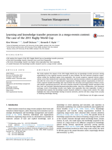 Learning and knowledge transfer processes in a mega-events context: