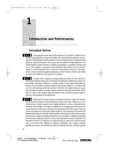 1 Introduction and Preliminaries Conceptual Outline ❚