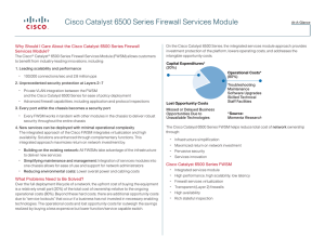 Cisco Catalyst 6500 Series Firewall Services Module Services Module?
