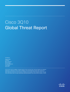 Cisco 3Q10 Global Threat Report