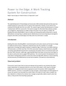 Power to the Edge: A Work Tracking System for Construction Abstract