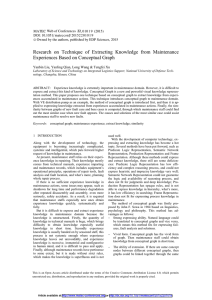 Research on Technique of Extracting Knowledge from Maintenance