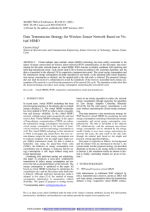 Data Transmission Strategy for Wireless Sensor Network Based on Vir-