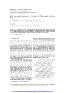 Two  Multicasting Schemes for Irregular 3D Mesh-based Bufferless NoCs