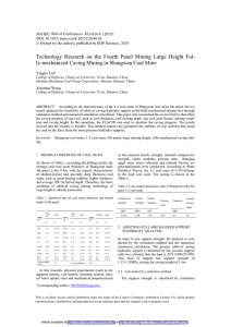 Technology Research on the Fourth Panel Mining Large Height Ful-