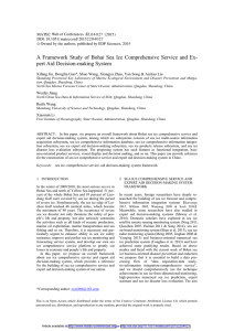 A  Framework Study of Bohai Sea Ice Comprehensive Service... pert Aid Decision-making System