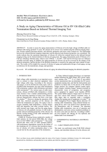 A Study on Aging Characteristics of Silicone Oil in HV... Termination Based on Infrared Thermal Imaging Test