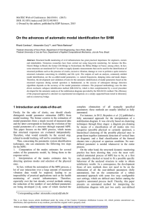 On the advances of automatic modal identification for SHM Rharã Cardoso