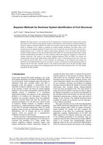 Bayesian Methods for Nonlinear System Identification of Civil Structures