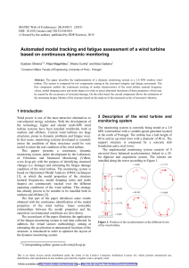 Automated modal tracking and fatigue assessment of a wind turbine