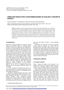 VIBRATION REDUCTION COUNTERMEASURES OF RAILWAY CONCRETE VIADUCT