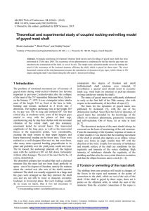 Theoretical and experimental study of coupled rocking-swivelling model