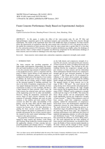 INTRODUCTION 1 on dry bulk density and compressive strength of ce-