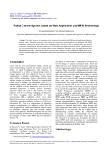 Robot Control System based on Web Application and RFID Technology