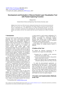 Development and Evaluation of Secure Socket Layer Visualization Tool