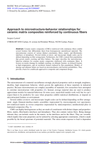 Approach to microstructure-behavior relationships for