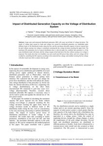 Impact of Distributed Generation Capacity on the Voltage of Distribution System