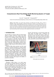 Comprehensive Real-Time Bridge Health Monitoring System of Tongtai Bridge /