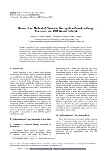 Research on Method of Character Recognition Based on Hough