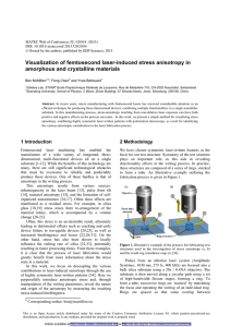 Visualization of femtosecond laser-induced stress anisotropy in amorphous and crystalline materials