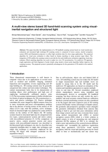 A multi-view stereo based 3D hand-held scanning system using visual-