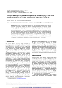 Design, fabrication and characterization of porous Ti-rich Ti-Ni alloy