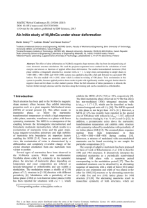 Ab initio MnGa under shear deformation 2 Martin Zelený