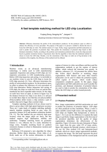 A fast template matching method for LED chip Localization